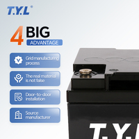 Batterie au plomb-acide AGM T.Y.L Plaque positive 12V 40AH Batterie au plomb-acide sans entretien pour systèmes solaires domestiques Complète