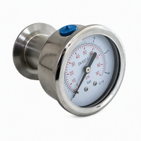 Manomètre à diaphragme industriel YTP60 avec acier inoxydable 304, plage de mesure 0-90 psi
