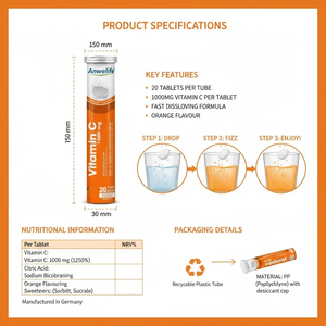 ODM OEM Immunsystem-Unterstützung <span class=keywords><strong>Vitamin</strong></span> <span class=keywords><strong>C</strong></span> Brausetabletten Bio-Orangen-<span class=keywords><strong>Vitamin</strong></span>-Getränk für Erwachsene und Jugendliche - Product Image 4