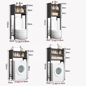 Mensola della lavanderia sopra il ripiano di stoccaggio della lavatrice - Product Image 4