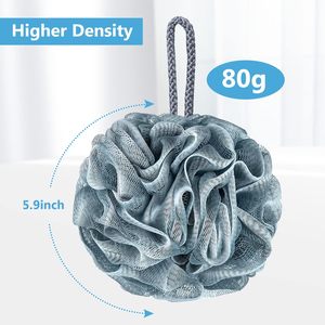 Colorful Loofah <b>Shower</b> Puff Bath <b>Sponge</b> Eco-certified 50g Light Weight Flower Scrub Ball for Body Cleaner Net PE Material - Product Image 2