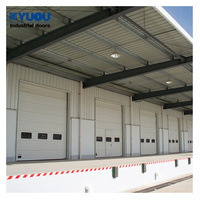 Endüstriyel depo havai termal yalıtımlı dikey kaldırma Metal yükleme haznesi kesit çelik kapı