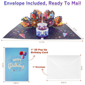 Meilleures ventes : Lampes créatives 3D pop-up en papier écologique avec <span class=keywords><strong>musique</strong></span> <span class=keywords><strong>pour</strong></span> cartes de vœux d'<span class=keywords><strong>anniversaire</strong></span>, de la fête des pères et <span class=keywords><strong>pour</strong></span> enfants - Product Image 3
