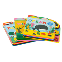 Libro de Tapa Dura con Diseño Personalizado para Niños, Libro de Aprendizaje del Inglés con Textos Táctiles y Sensoriales para Niños