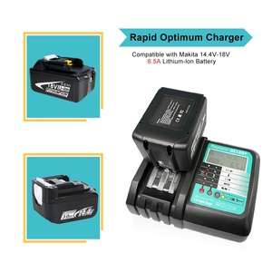 Cargador Rápido DC18RF 14.4V/18V 6.5A con Pantalla LCD para Baterías Makita de 18V BL1850 BL1860 BL1830 con Sistema de Refrigeración - Product Image 4