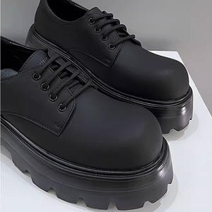 Chaussures de sport décontractées pour hommes à semelle épaisse, rehaussantes, en daim, imperméables, antidérapantes, avec motif floral et fermeture chaussette - Product Image 2