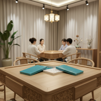 Mahjong américain professionnel avec des motifs de bowling et de joker, tuiles personnalisées compatibles avec les tables de mahjong manuelles et automatiques