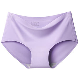Mutandine di biancheria intima di seta di ghiaccio da donna senza cuciture legante Lingerie slip - Product Image 5