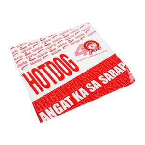 Emballage alimentaire jetable écologique imprimé sur mesure pour poulet frit et sandwichs, papier à hamburger résistant à la graisse et recyclable - Product Image 3