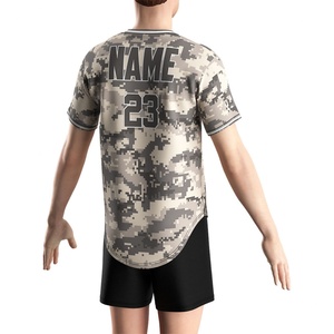 Uniformes de Béisbol de Camuflaje para Hombre y Mujer, Sublimados, para Exteriores, Camisetas de Béisbol con Diseño de Camuflaje - Product Image 6