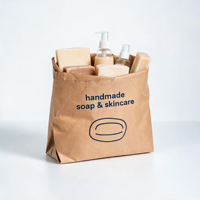 Service d'impression numérique personnalisée sur papier pour sacs en papier glassine pour savons et produits de beauté avec logo personnalisé, faible MOQ