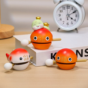 Decoración de Escritorio de Resina con Forma de Pez, Paquete de Varias Piezas, Feng Shui, Suministros de Oficina, Regalo de Año Nuevo Chino, Peso Ligero - Product Image 2