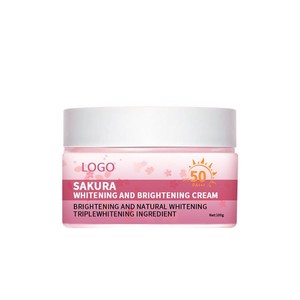 Crema Blanqueadora e Iluminadora Sakura 100g SPF50 PA+++ Crema Facial para Mujeres - Product Image 1
