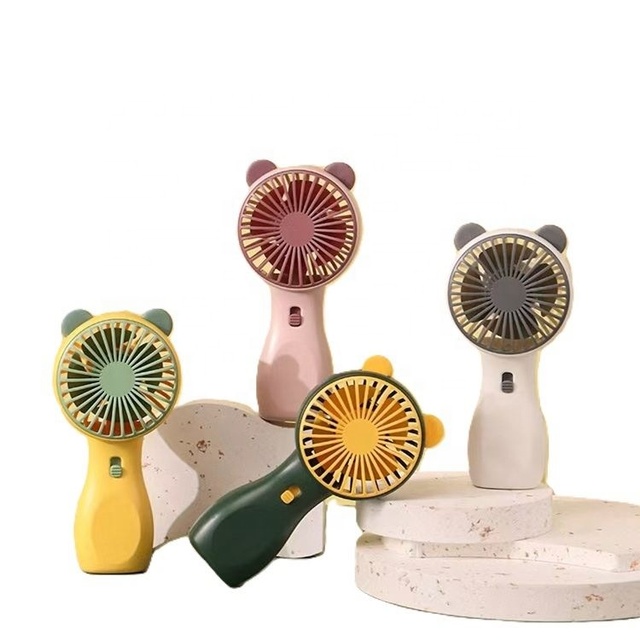 All Day Use Personal Mini Fan, Cute Animal Ears USB Rechargeable Long Battery Life Portable Fan Aquarium Cooling Fan