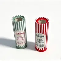 Emballage en tube cylindrique en papier kraft rond de qualité alimentaire, écologique et luxueux, personnalisé en usine, pour bonbons, confiseries