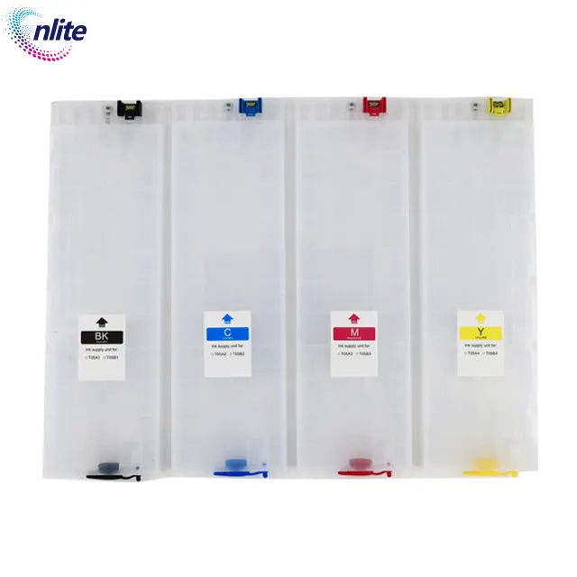 Refillable for epson t05a ink cartridges compatible for epson workforce pro wfc879 wfc878r empty ink cartridge