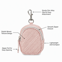 Étui à sucette en cuir avec doublure intérieure en PEVA, facile à nettoyer, sac de rangement anti-taches pour sucette pour bébé nouveau-né