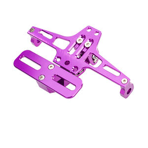 Soporte de Matrícula Ajustable para Motocicleta de Gran Cilindrada de Aleación de Aluminio Modificada - Product Image 1