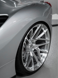 Rines de Aleación Cóncavos de Lujo Forjados Monobloque 5x114.3 5x130 Hechos a Medida para <span class=keywords><strong>Mercedes</strong></span> C8 Ferrari, Pulidos, de 16, 20, 24 y 26 Pulgadas - Product Image 2