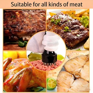 Ablandador <span class=keywords><strong>de</strong></span> Carne <span class=keywords><strong>de</strong></span> Acero Inoxidable con 21 Cuchillas <span class=keywords><strong>de</strong></span> Agujas Ultra Afiladas |   Herramienta Profesional para Asar Carne <span class=keywords><strong>de</strong></span> Pollo, Res, Veal y Cerdo, Rápida y Fácil - Product Image 3