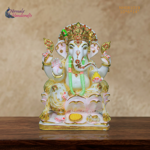 Artesanía Nirmala, Estatua de Resina de la Diosa Durga Ganesha |   Ídolo de Maa Durga pintado a mano y hecho a mano, decoración para el hogar y el templo, Navratri - Product Image 2