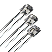 LED carrée haute luminosité 2x5x7mm 257 blanc chaud 3500K à dessus plat, diode électroluminescente rectangulaire DIP pour signalisation PCB