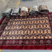 Karpet Poliester Abstrak Modern Berkualitas Tinggi, Dapat Dibalik, Dapat Dicuci, Anti-Selip untuk Kamar Tidur/Ruang Tamu/Ruang Makan
