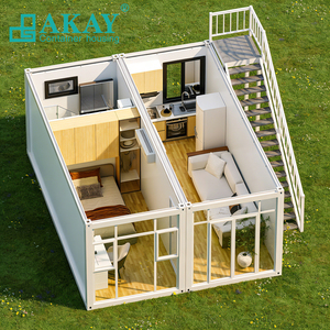 Maisons modulaires portables en conteneurs à construction rapide sur mesure, abri en acier antirouille, maisons préfabriquées modulaires avec balcon - Product Image 5