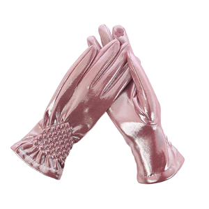 Gants d'hiver personnalisés pour femmes, fins, à poignet élastique, à doigts entiers, respirants, en polyester et élasthanne - Product Image 1