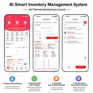Distributeur automatique commercial XMAI à vision IA, gestion à distance 4G, grande capacité, suivi des stocks par IA, paiement multi-mode - Product Image 5