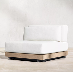 Modern Villa Hotel Luxury <strong>Terrace</strong> Teak Solid Wood Leisure Waterproof Sun Protection Anti Fade Outdoor Garden Courtyard Furniture - Product Image 5