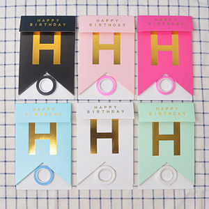 Vendita calda rosa blu 10.5*16.5CM buon <span class=keywords><strong>compleanno</strong></span> lettera carta coda di pesce abbronzante Banner per la decorazione della festa di <span class=keywords><strong>compleanno</strong></span> - Product Image 4