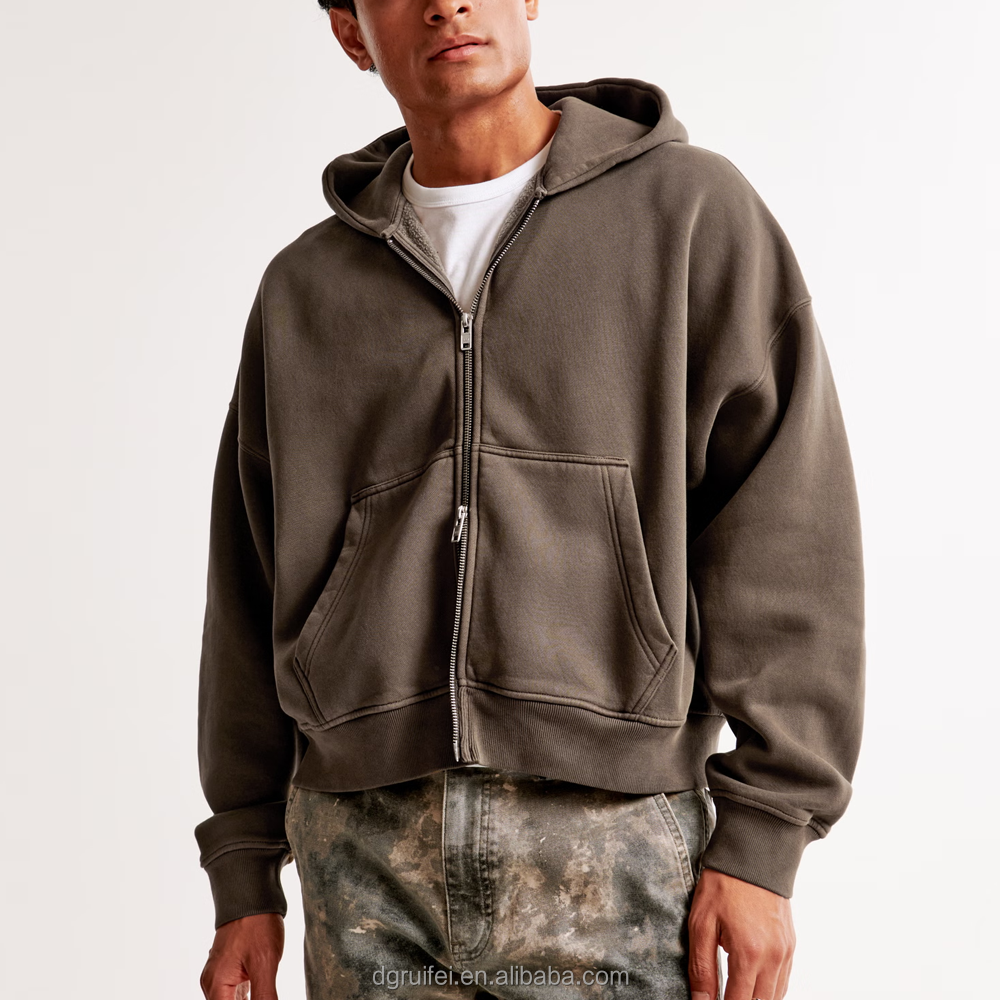 A Blank Cropped Hoodie for the Winter Months