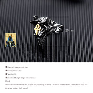 Nuovo anello da uomo in acciaio inossidabile retrò Anubis dio antico anello con testa di sciacallo egiziano - Product Image 4
