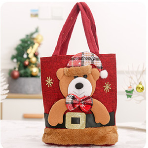 Décorations de Noël, Père Noël, Bonhomme de neige, Cerf, Sac cadeau, Sac cadeau pour enfants, Sac à bonbons, Sac à main de Noël - Product Image 6