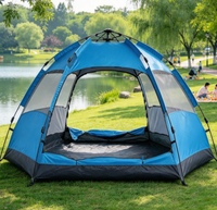 Tente légère et portable RAYCIN pour le camping en famille, les voyages, la randonnée, les journées à la plage, les pique-niques, les événements et les activités de plein air