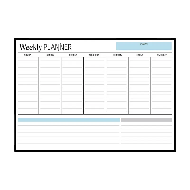 weekly calendar wall mounted folding magnetic dry erase board soft Whiteboard for Office School