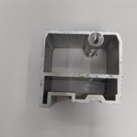 Tengshuo Moderno y Delgado Conector de Columna Central Oculto para Puertas Correderas, de Aluminio 6063-T5, con Tornillo para Esquina de Hotel