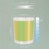 Recipiente de Vidrio para Almacenamiento con Tapa Hermética, Capacidad de 1oz-5oz, Empaque con Logotipo Personalizado