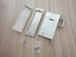 Set di serrature da infilare per passaggi serratura per porta scorrevole con tasca di sicurezza rettangolare moderna