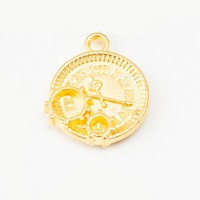 Pendentif cadran de montre de poche Steampunk en alliage bronze antique pour chaîne de montre de poche Cosplay