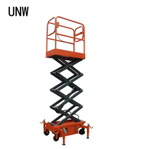 3M 4M tinggi Platform semi-elektrik Mini angkat gunting angkat untuk konstruksi <span class=keywords><strong>Lift</strong></span> Hoist - Product Image 1