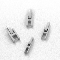 Chaîne de tennis en acier inoxydable poli électrolytique en forme de H avec fermoir d'extension pour bracelet, montre, collier et bijoux en zircon DIY