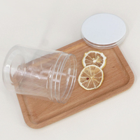 Vente en gros d'usine - Pots en plastique de qualité alimentaire de 100 ml et 150 ml - Pots en plastique transparents pour le stockage des aliments avec couvercles pour les emballages de noix et de collations