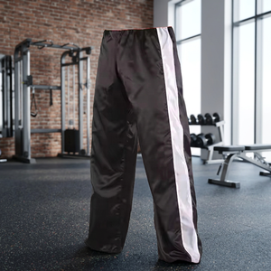 Pantalones de Boxeo para Hombre, Estilo Urbano, Color Negro y Azul, Cintura Media, Corte Recto, Transpirables, Tallas Grandes, Ropa de Artes Marciales, Ajuste Regular, para Adultos - Product Image 3