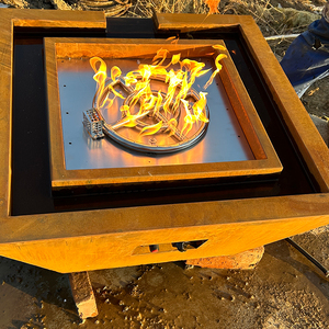 Foyers en acier Corten Foyer extérieur en métal au <span class=keywords><strong>propane</strong></span> Foyer de piscine Cascade Foyers à <span class=keywords><strong>gaz</strong></span> - Product Image 4