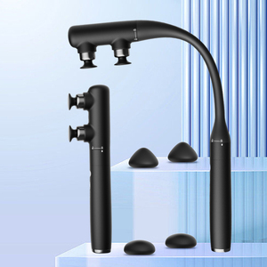2026 Nieuwe Aanwinst Elektrische Diepe Lichaamsmassageapparaat Handheld Spiermassagepistool met Dubbele Kop - Product Image 2