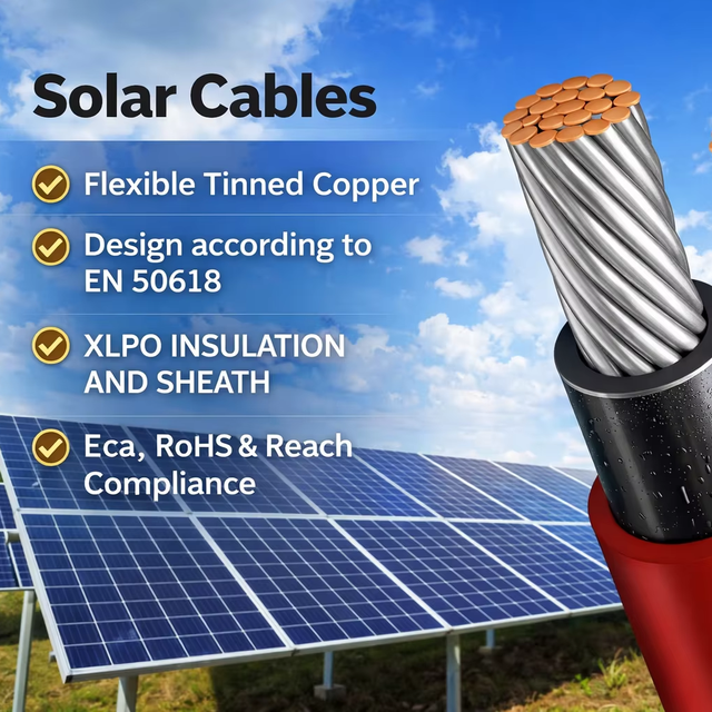 DC PV 2.5mm2 4MM2 6MM2 10MM2 16MM2 Red Black XLPO PV1-F Photovoltaic Solar Cable