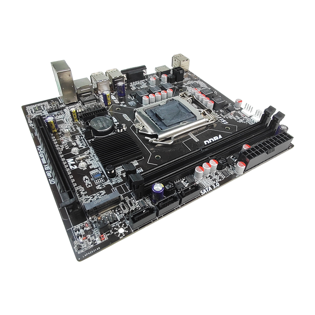 PCWINMAX H110 LGA1151 DDR4 Micro ATX Motherboard, Support 6th/7th Gen Intel I3 I5 I7 CPU for Business Desktop & Office PC