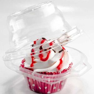 1 2 4 6 12 24 lỗ duy nhất Cupcake Chủ hộp cupcake vỉ khay container bánh tùy chỉnh thiết kế 1 cupcake hộp và bao bì - Product Image 1